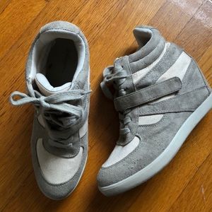 Xhilaration Shoes - Olive and cream sneaker booties Xhilaration Shoes - Olive and cream sneaker booties